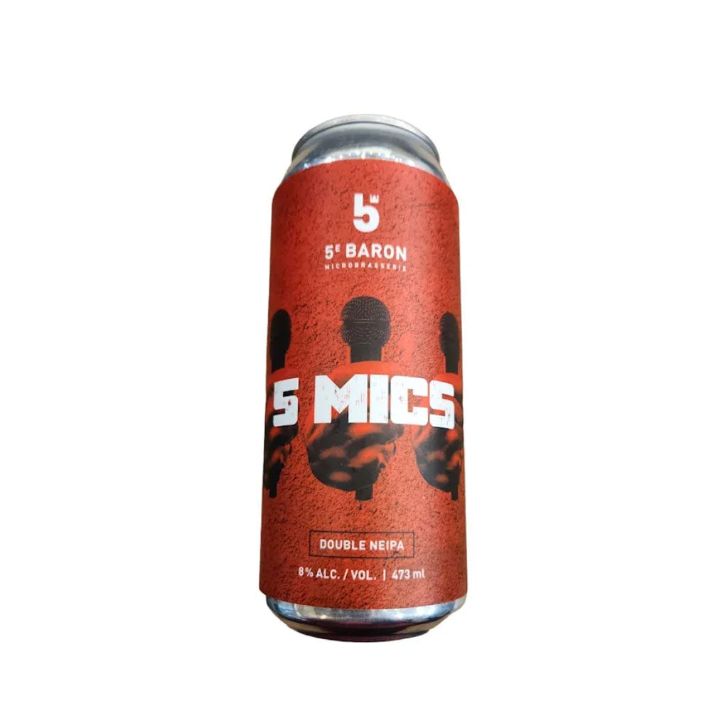 5 mics double neipa 5th baron - La Boite à Grains