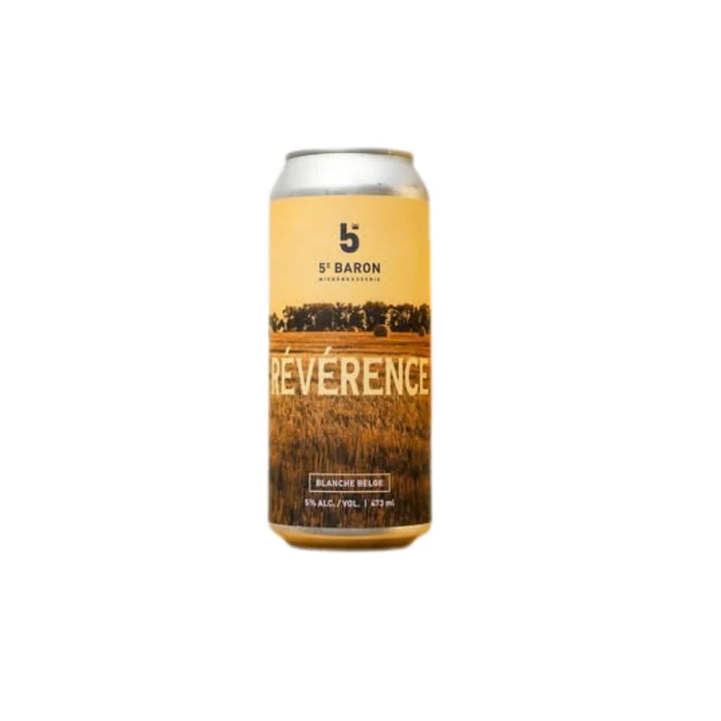 Belgian white reverence beer 5th Baron - La Boite à Grains