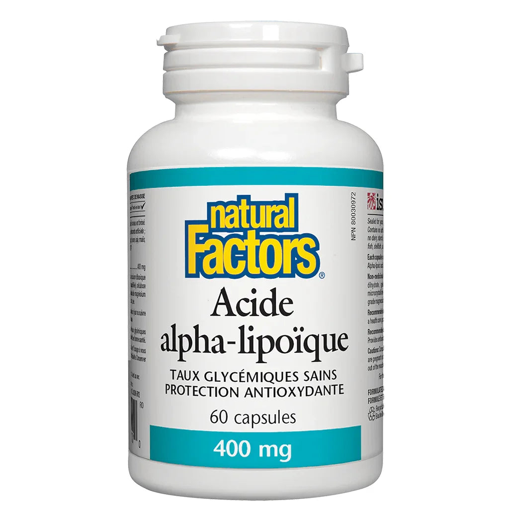 Natural Factors Alpha-Lipoic Acid - La Boite à Grains