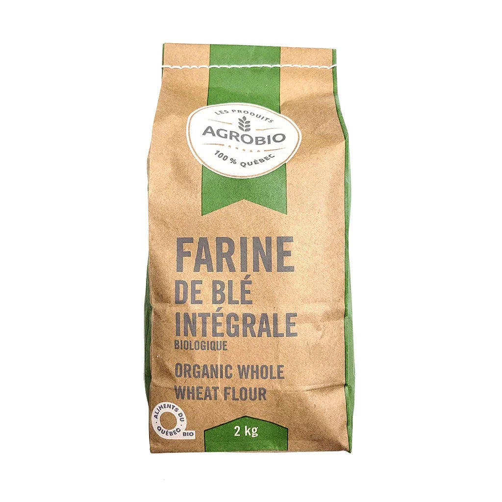 agrobio organic whole wheat flour 2 kg - La Boite à Grains