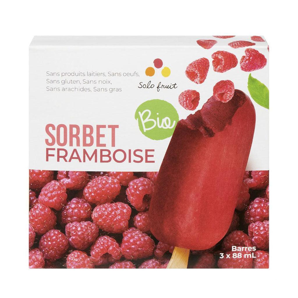 Solo Fruit Organic Raspberry Sorbet Bars