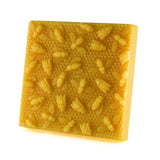 Bloc Cire d'Abeille Naturelle 100% Pure avec Motif 1 lb (+/-) Honey Candles - La Boite à Grains