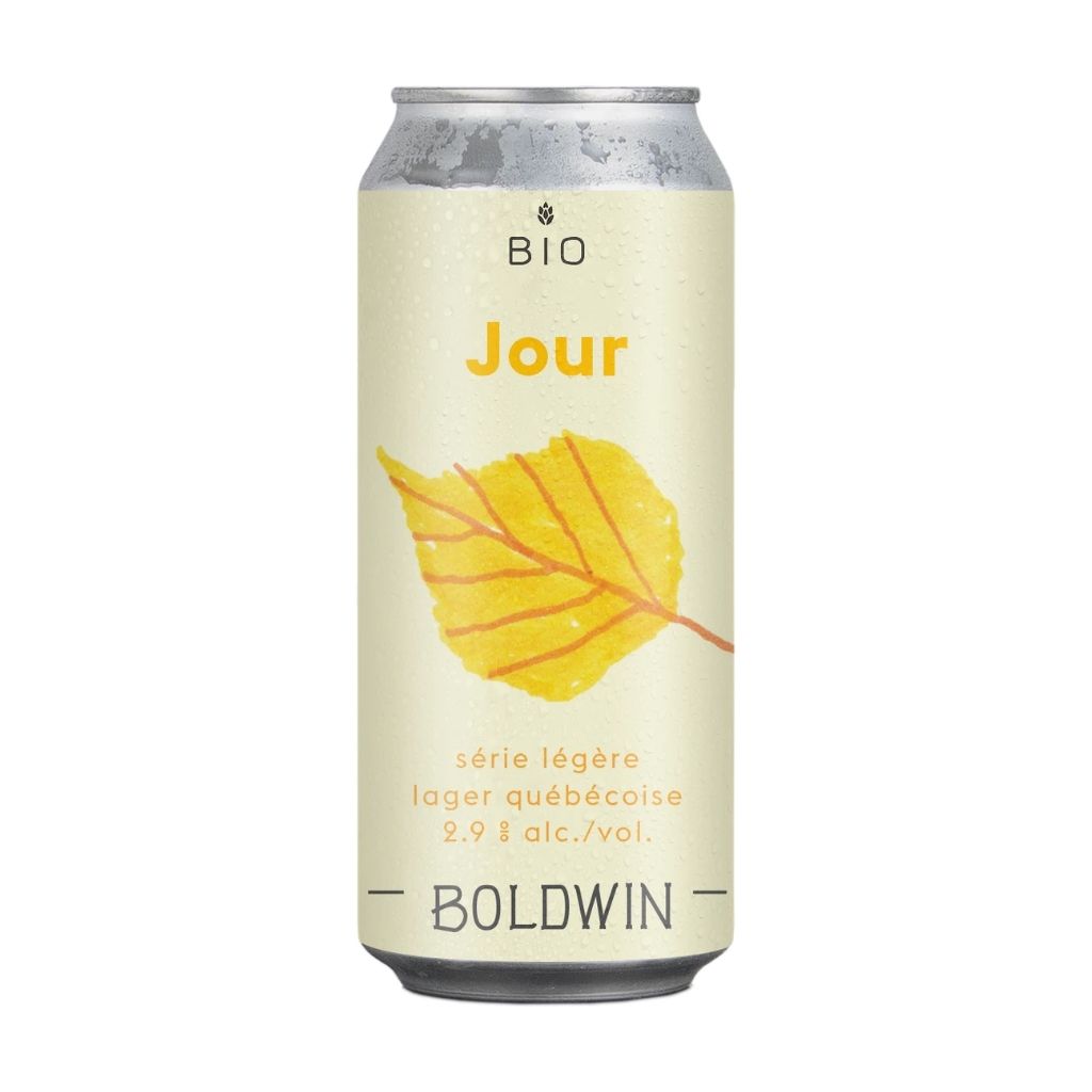 bière Jour lager québécoise bio Boldwin - La Boite à Grains
