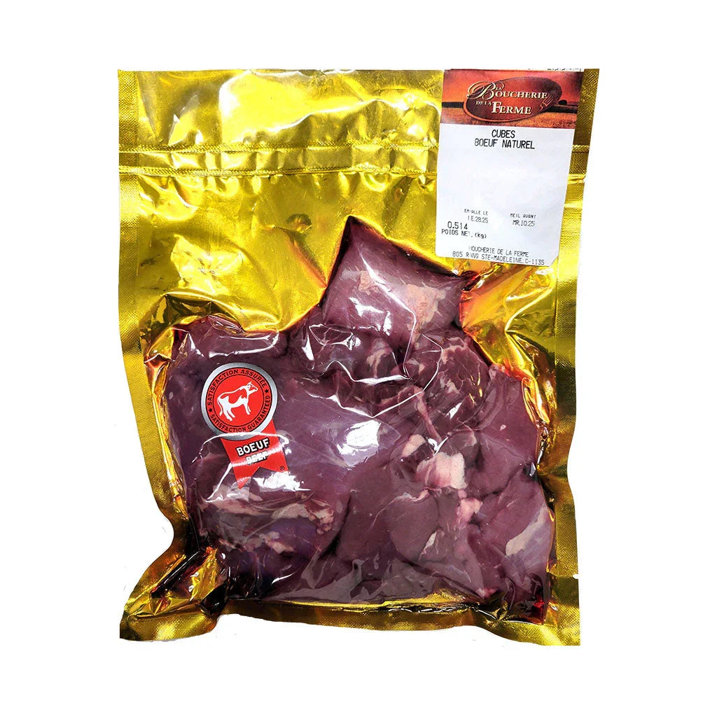 beef cubes Boucherie de la Ferme - La Boite à Grains