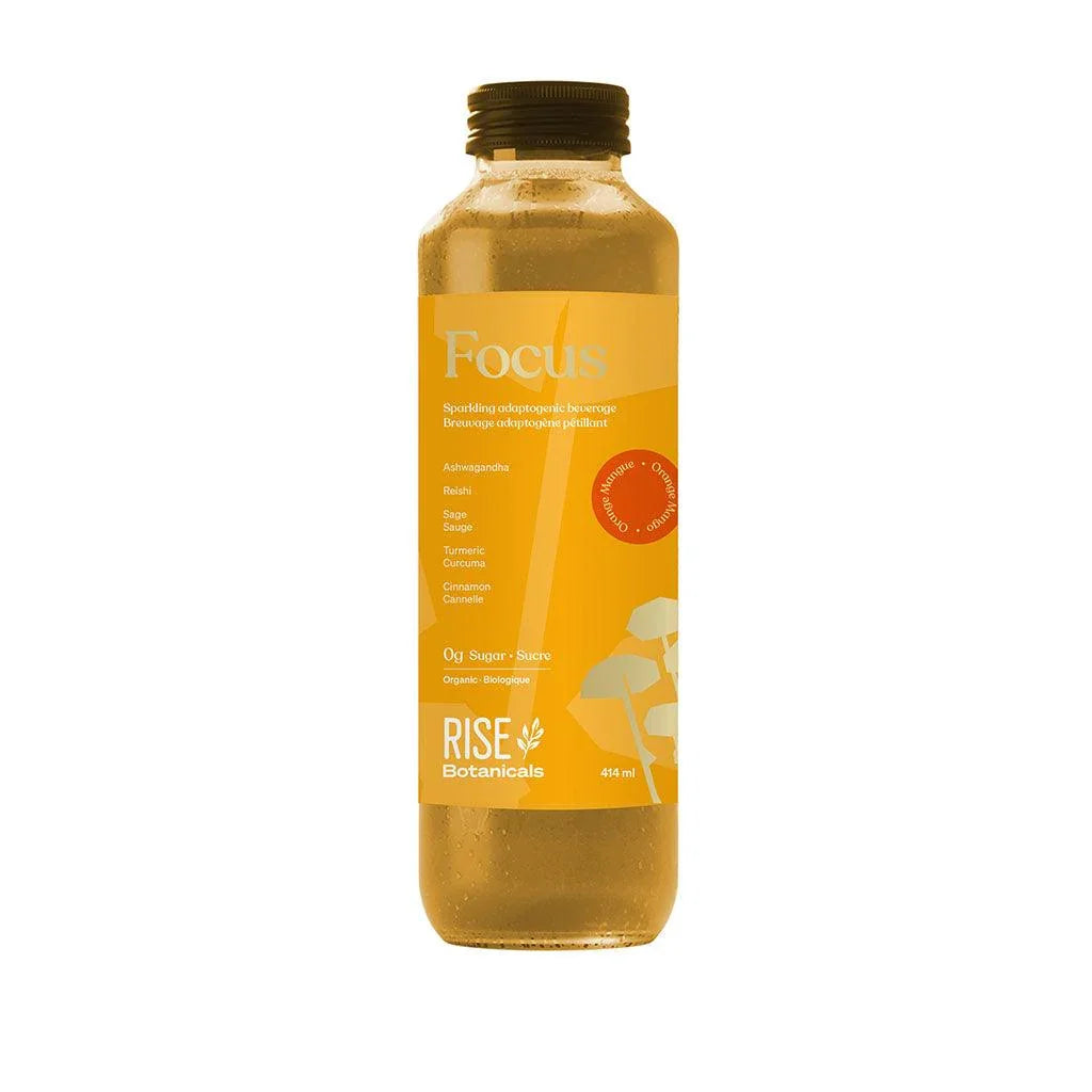 Breuvage Adaptogène Pétillant Focus Orange Mangue Rise Kombucha - La Boite à Grains