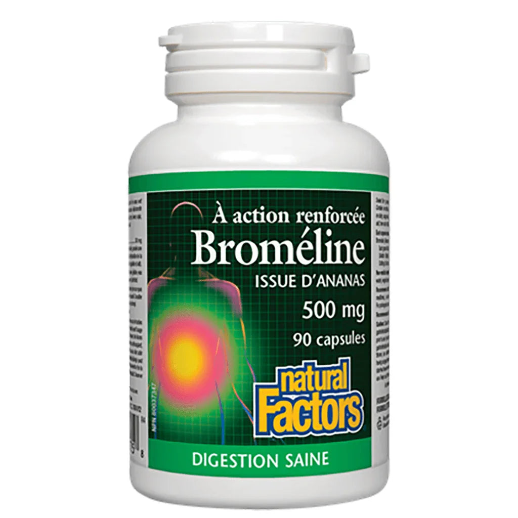 Natural Factors Enhanced Action Bromelain - La Boite à Grains