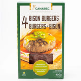 burgers de bison Canabec - La Boite à Grains