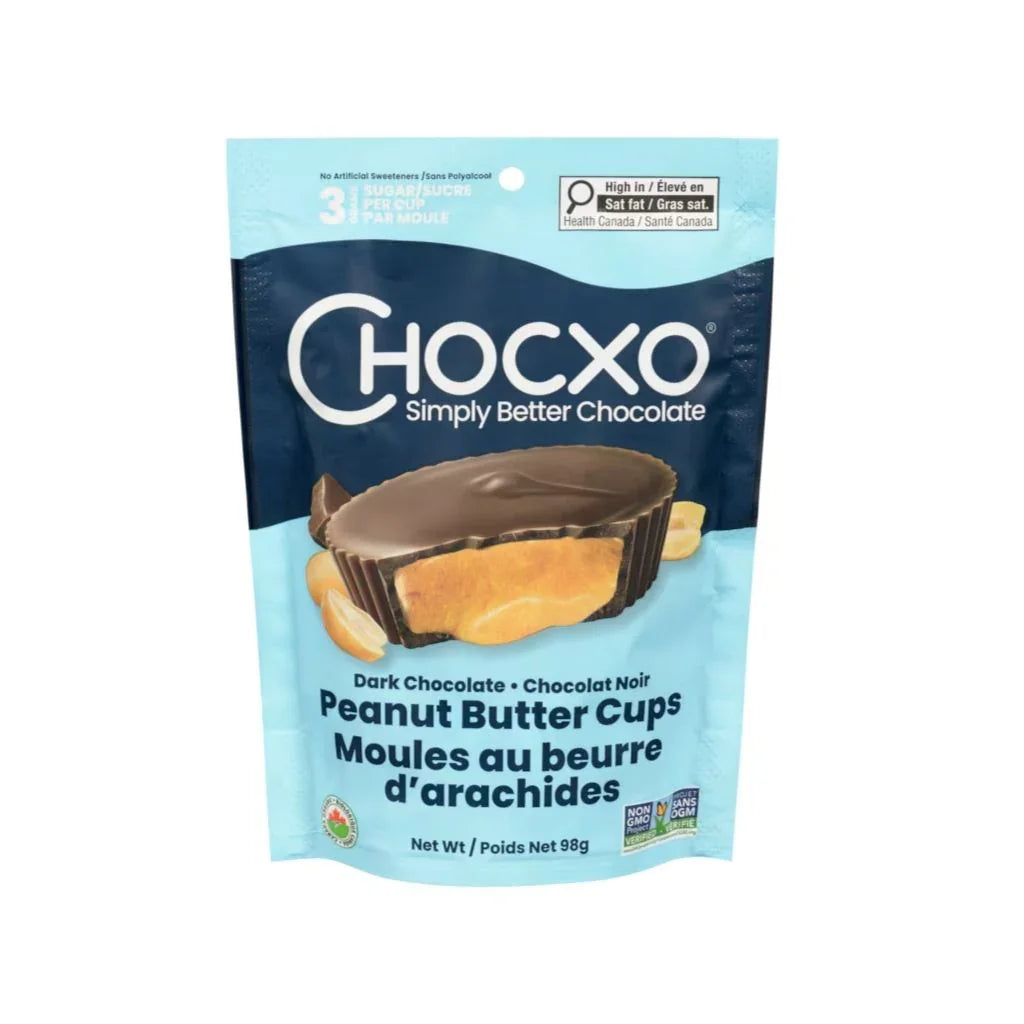 Moules au Beurre d'Arachides et au Chocolat Noir Biologique ChocXO - La Boite à Grains