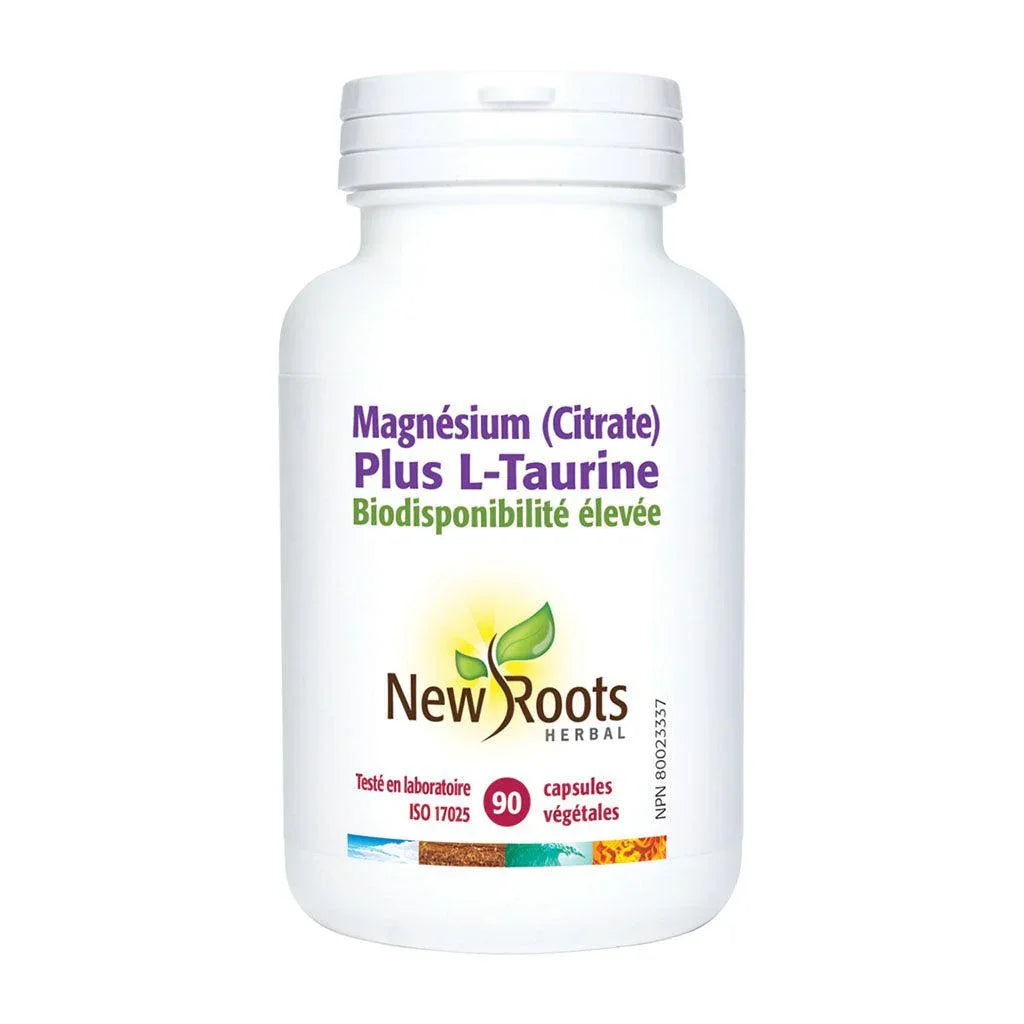 Citrate Magnésium Plus L-Taurine New Roots Herbal - La Boite à Grains