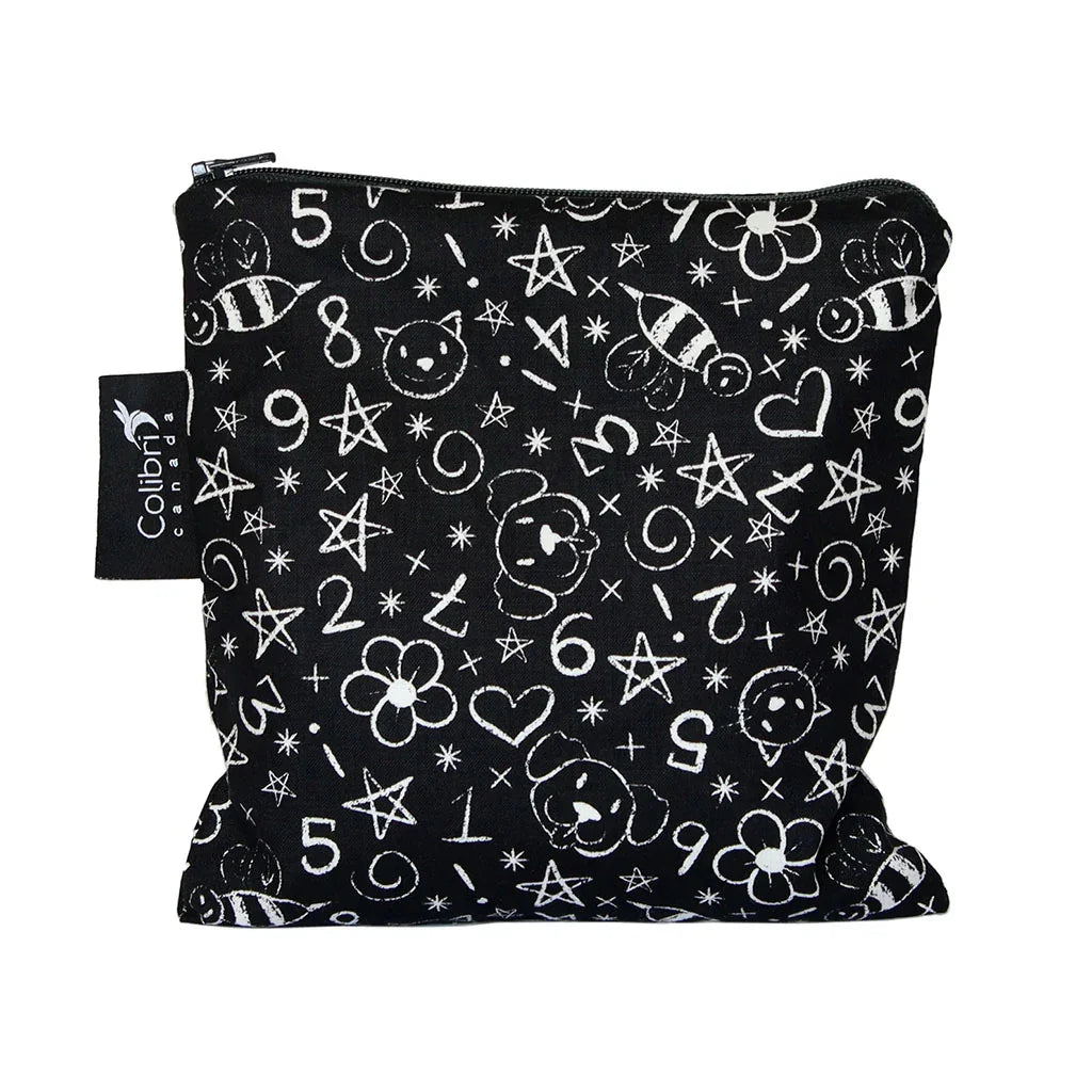 sac à collation réutilisable Chalkboard Colibri Canada - La Boite à Grains
