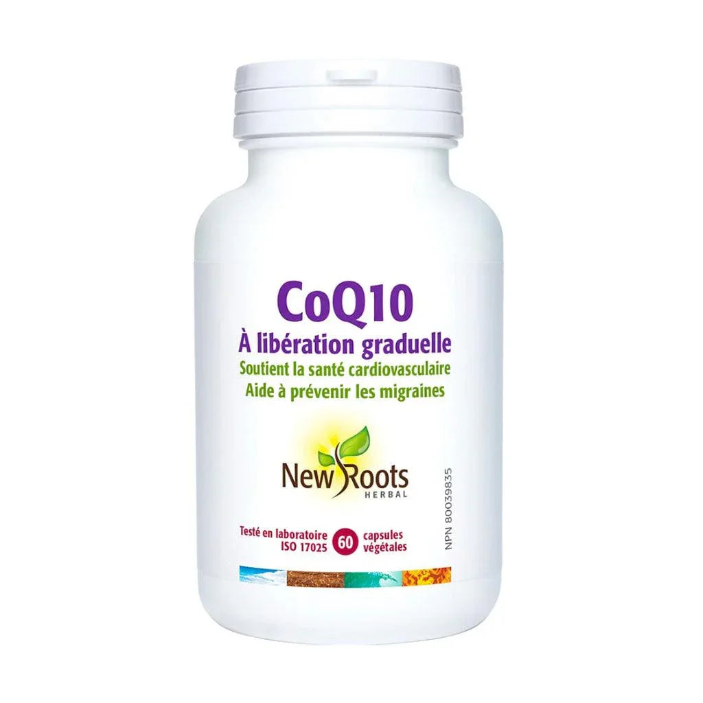 CoQ10 Gradual Release New Roots Herbal - La Boite à Grains