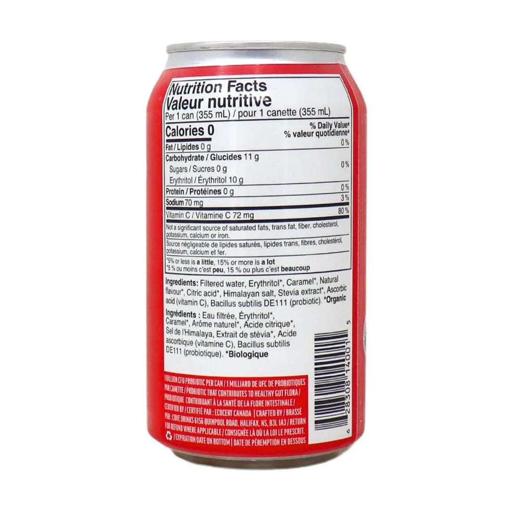 Cove sugar-free classic soda cola - La Boite à Grains