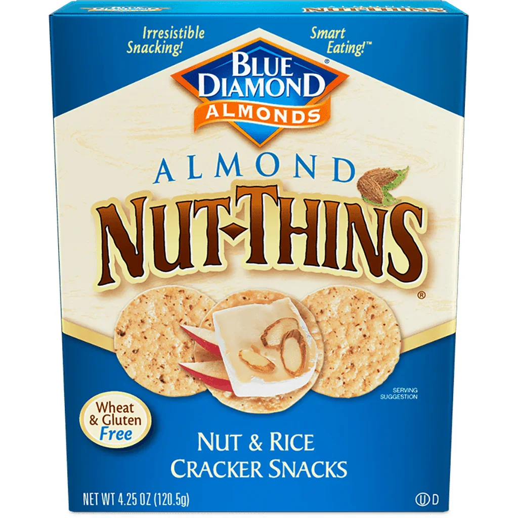 Blue Diamond Almond Rice and Nut Crackers - La Boite à Grains