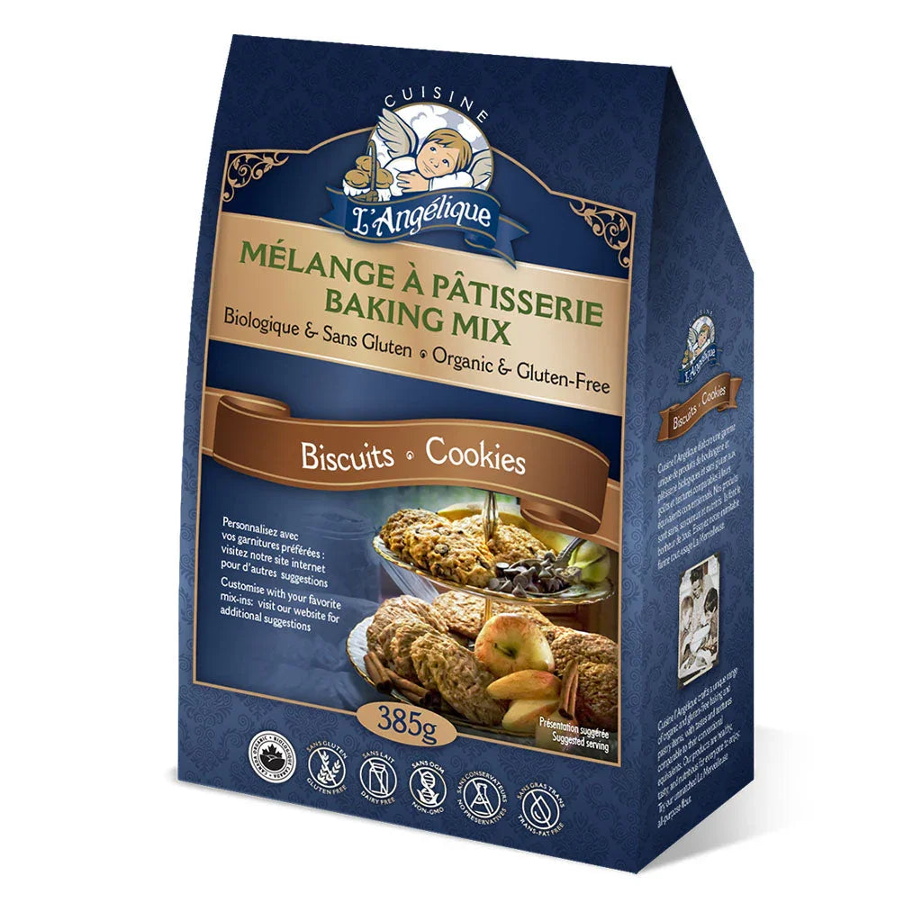 cuisine l'angelique baking mix organic gluten-free biscuits 385 g