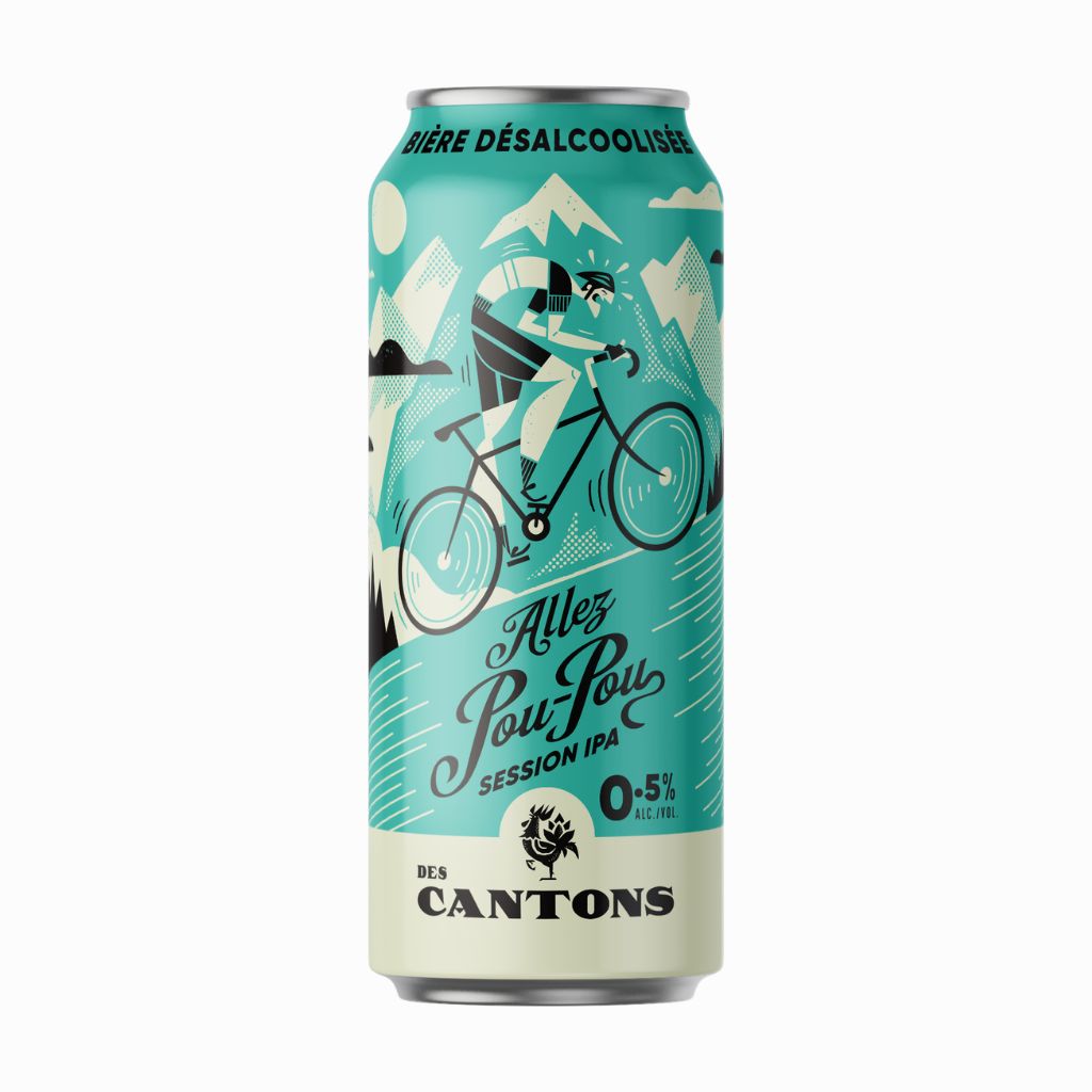 Allez Pou-Pou Non-Alcoholic Session IPA from Des Cantons - La Boite à Grains