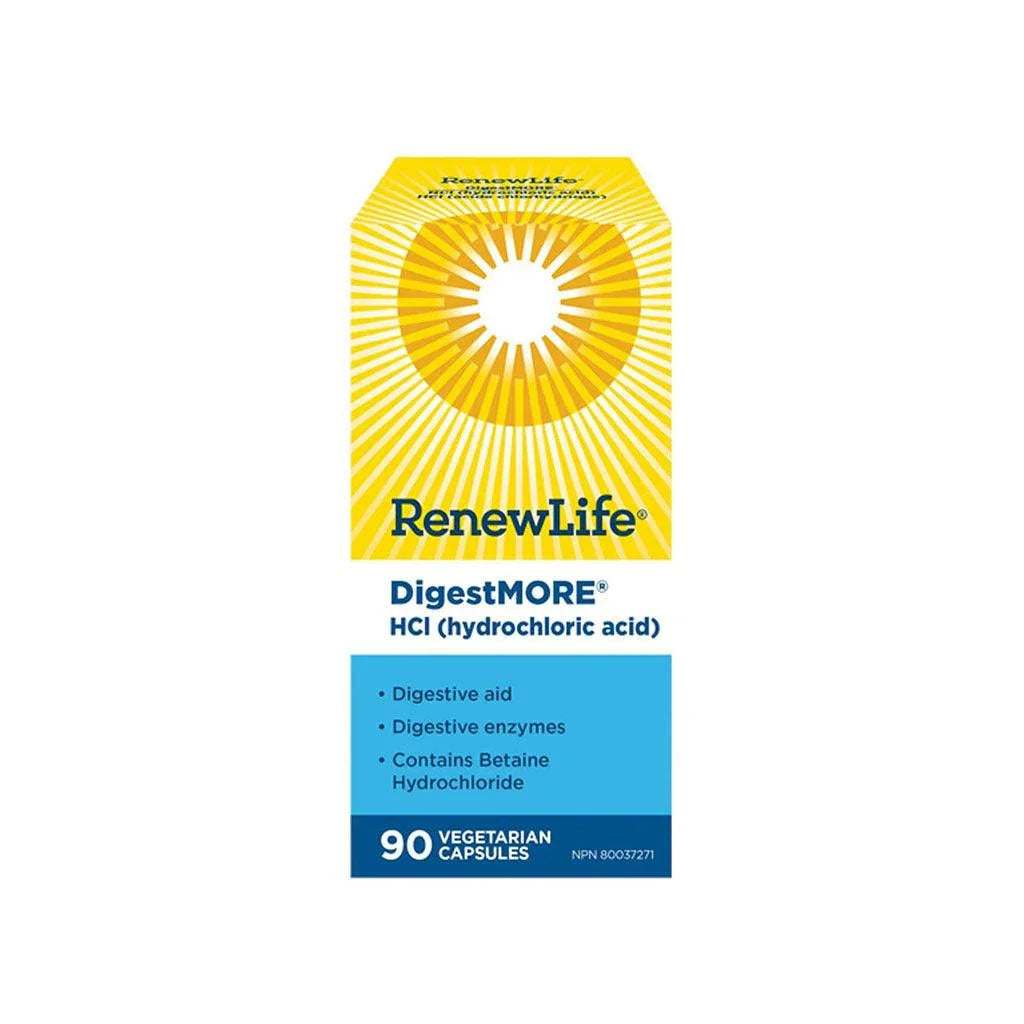 Digest More HCI (Acide Chlorhydrique) Renew Life - La Boite à Grains