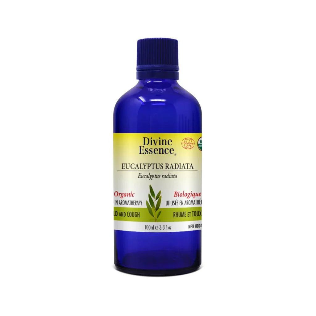 huile essentielle eucalyptus radiata biologique Divine Essence - La Boite à Grains
