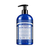 Dr Bronner's savon au sucre biologique 4 en 1 menthe poivrée - La Boite à Grains