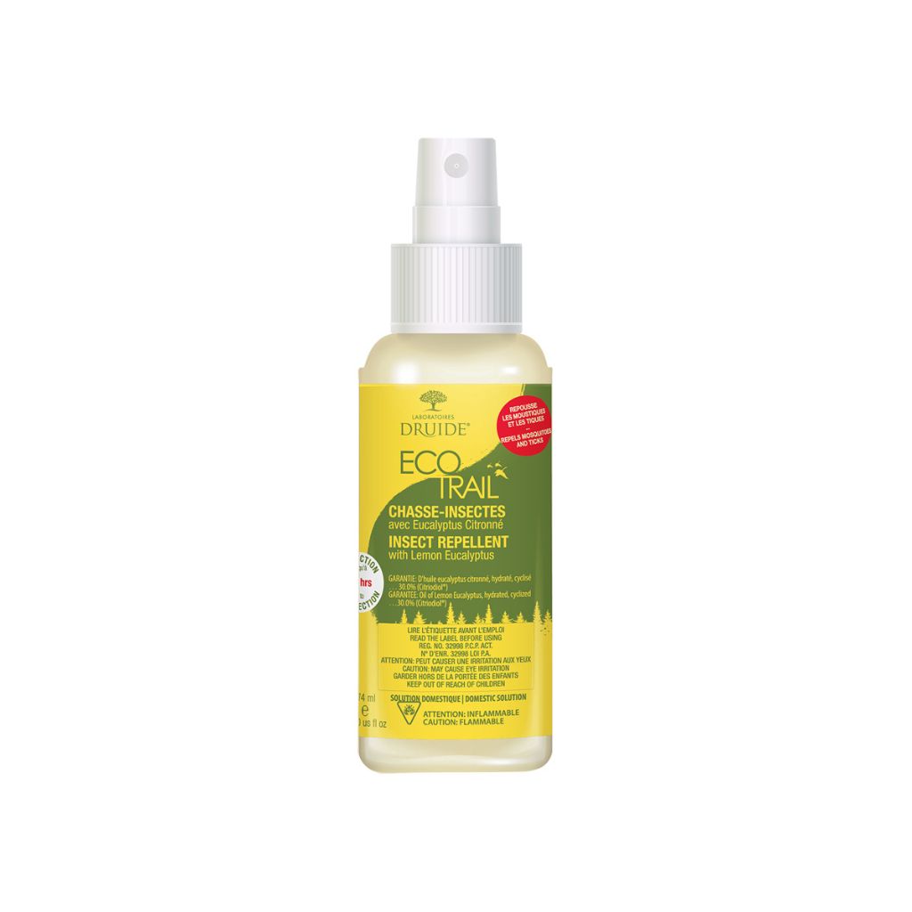 Druide EcoTrail chasse-insectes avec eucalyptus citronné - La Boite à Grains