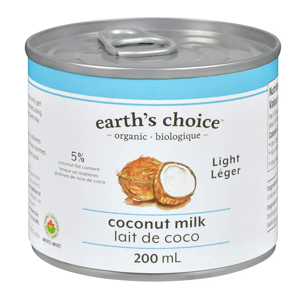 lait de coco léger biologique Earth's Choice - La Boite à Grains