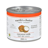 earth's choice lait de coco supérieur biologique - La Boite à Grains
