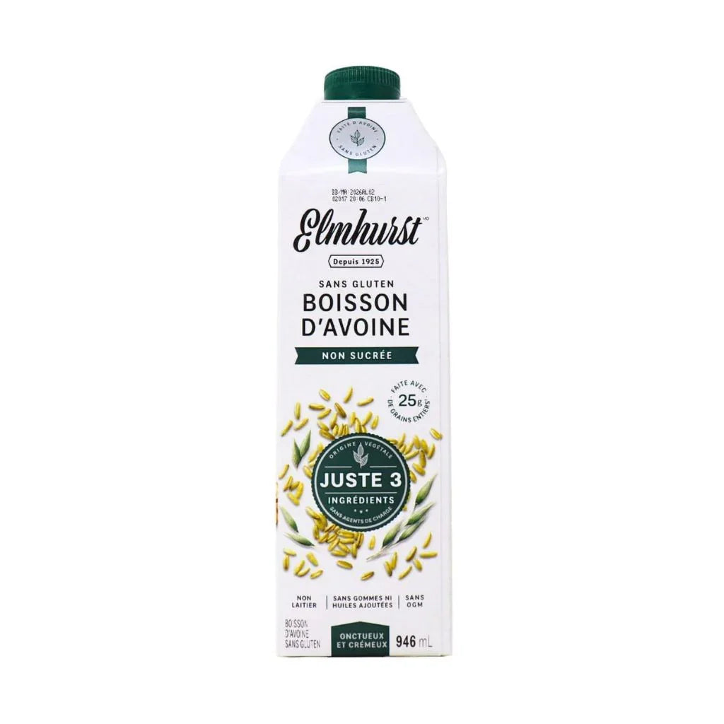 boisson d'avoine non sucrée Elmhurst - La Boite à Grains