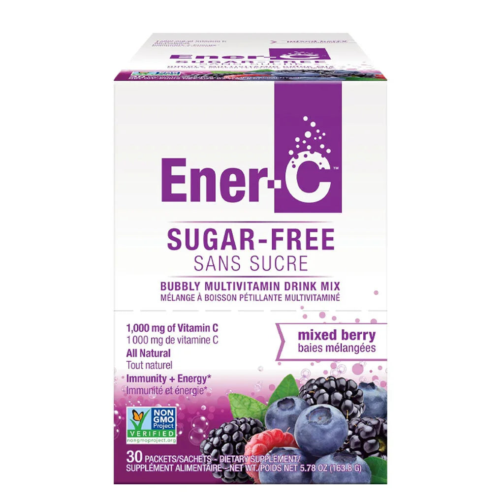Ener-life ener-c mélange à boisson vitamine c baies mélangées sans sucre 30 sachets - La Boite à Grains