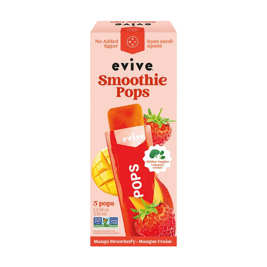 smoothie pops mangue fraise Evive - La Boite à Grains