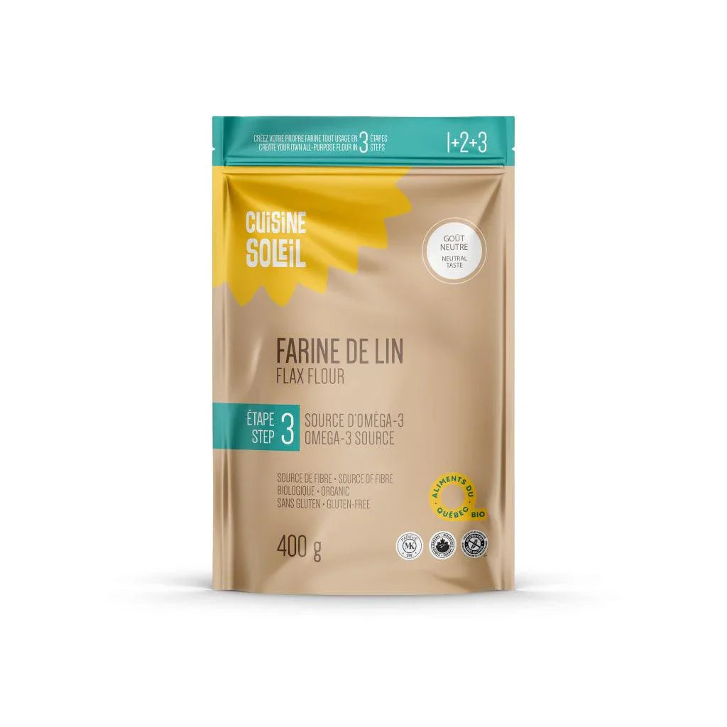 Cuisine Soleil Organic Flax Flour - La Boite à Grains