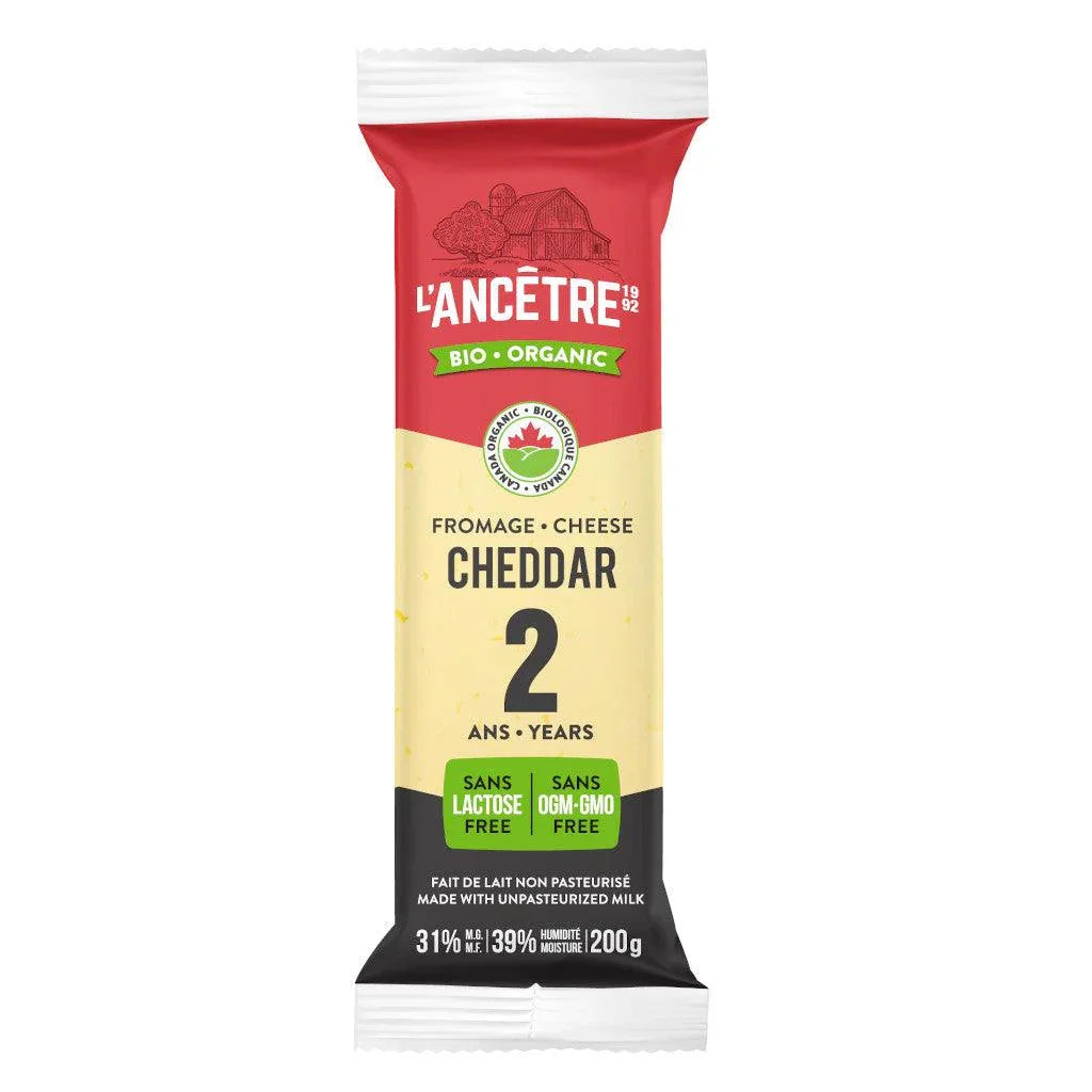 L'Ancêtre Organic 2 Year Old Cheddar Cheese - La Boite à Grains