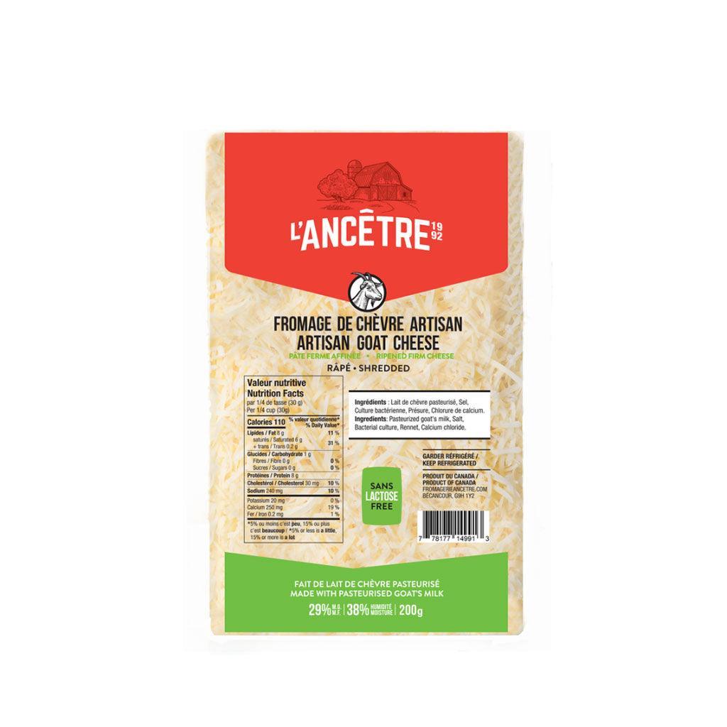 Fromage de Chèvre Artisan Râpé L'Ancêtre - La Boite à Grains