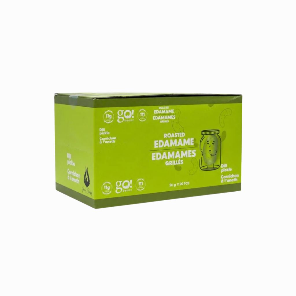 edamames grillés cornichons à l'aneth Go Beanz - La Boite à Grains