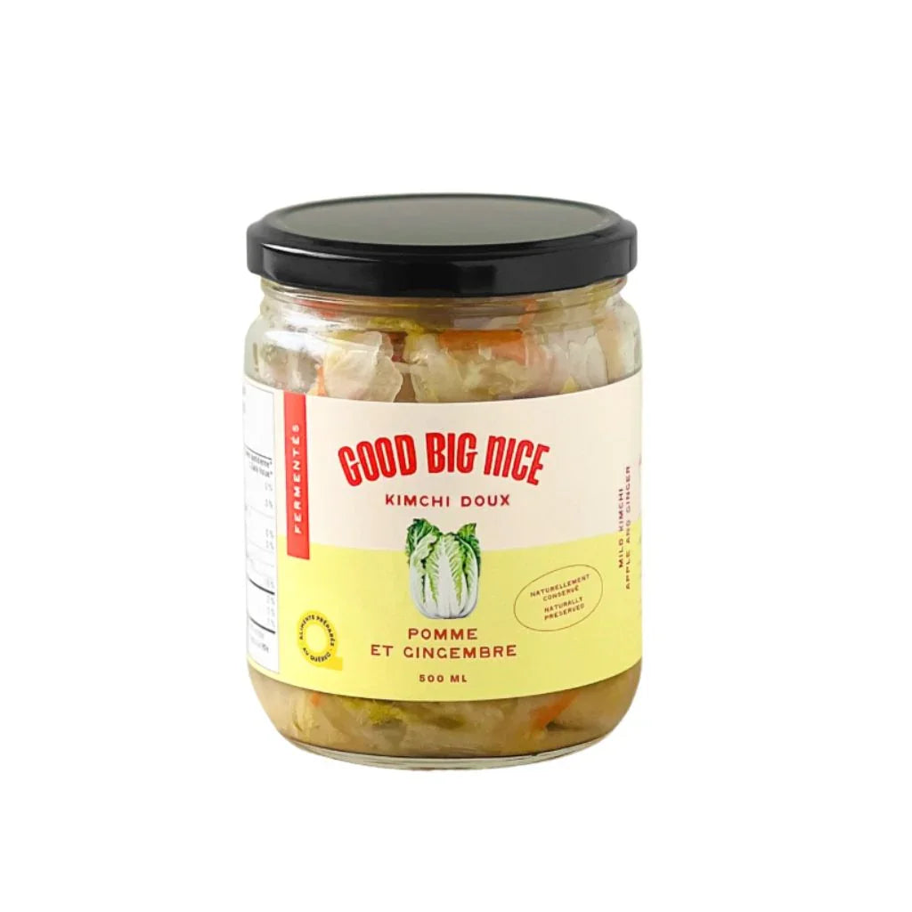 kimchi doux pomme et gingembre Good Big Nice - La Boite à Grains