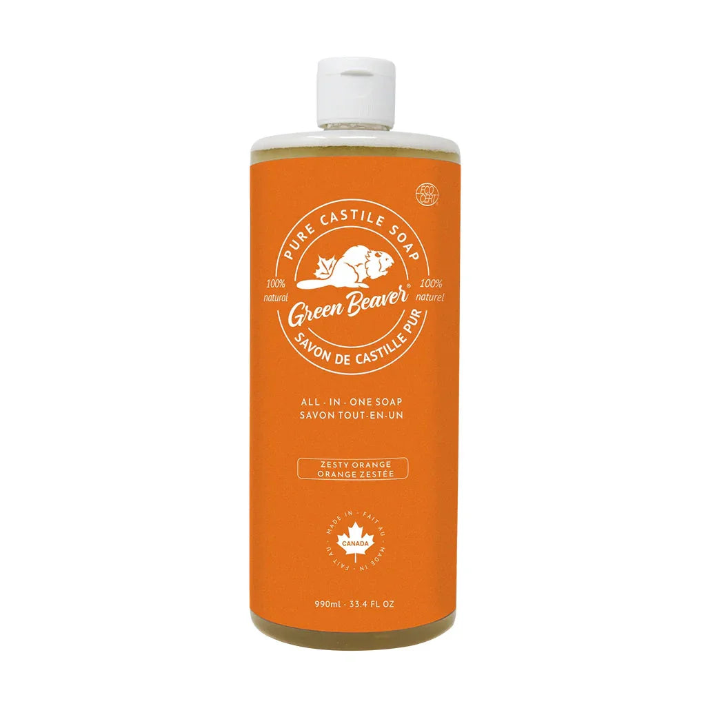 Green Beaver zesty orange pure castile soap - La Boite à Grains