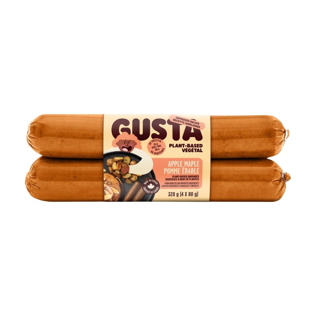saucisse de seitan pommes érable Gusta - La Boite à Grains