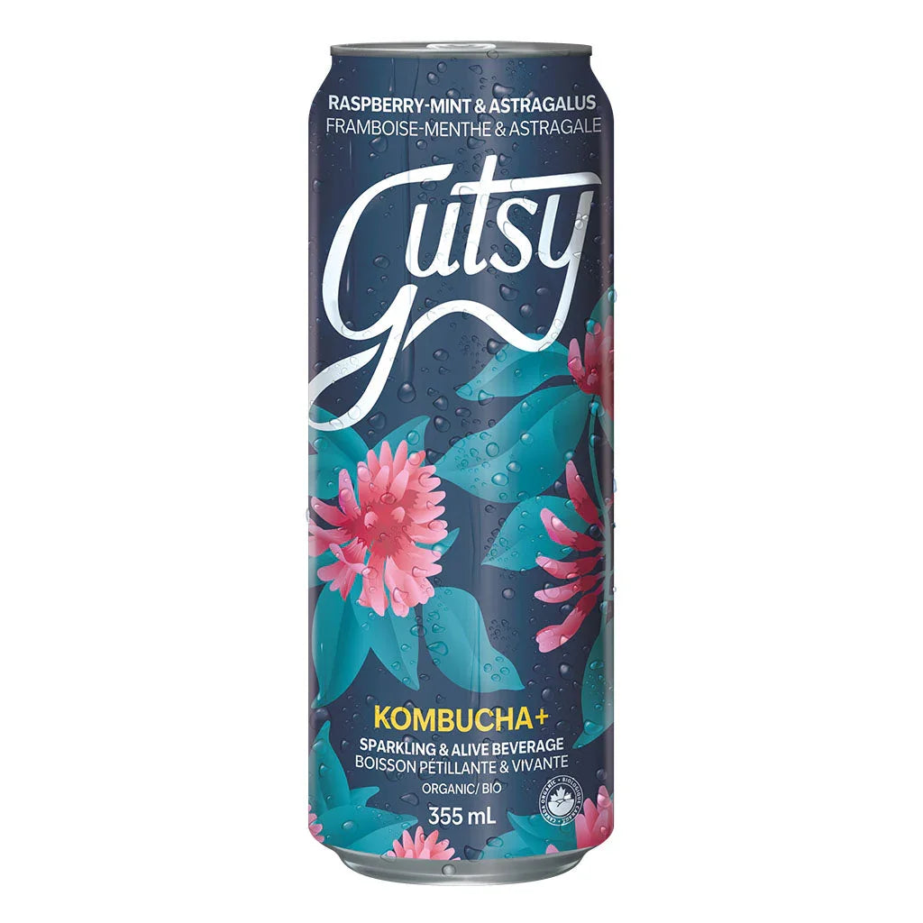 gutsy kombucha raspberry mint astragalus organic - La Boite à Grains