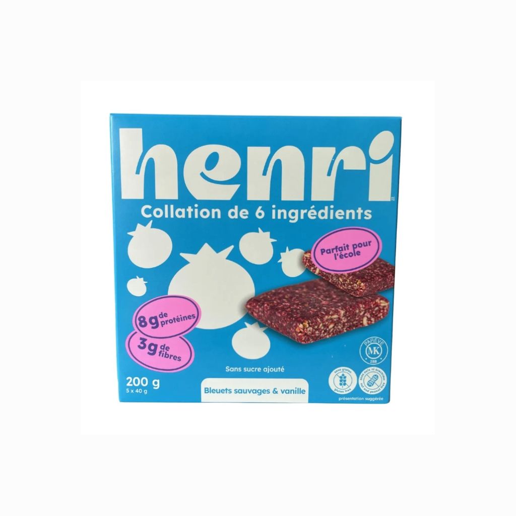Henri bleuets sauvages et vanille - La Boite à Grains