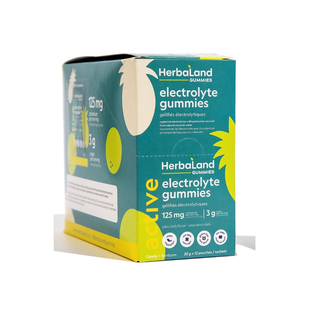bonbons aux électrolytes pina colada HerbaLand - La Boite à Grains