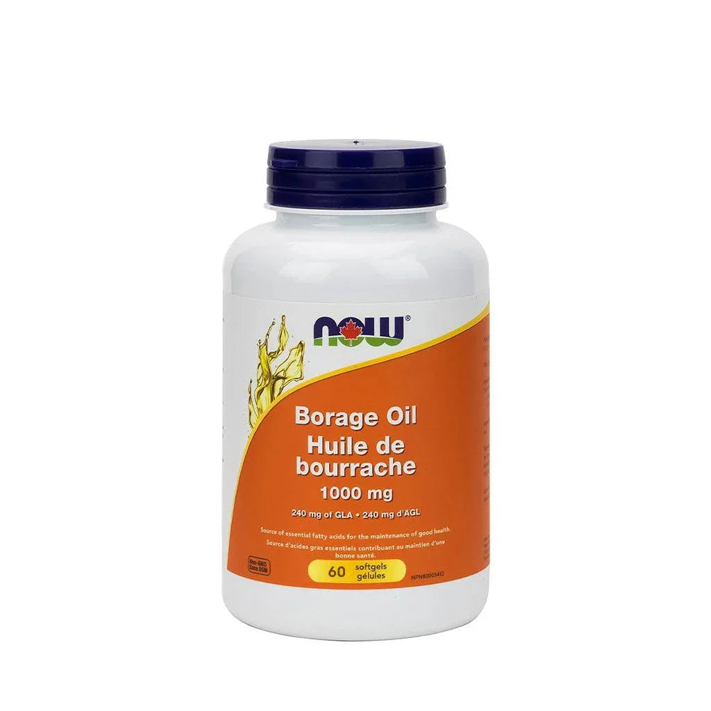 Huile de Bourrache 1000 mg Now - La Boite à Grains