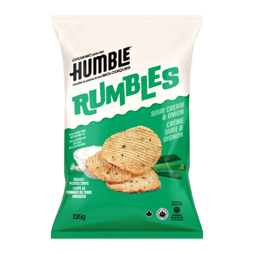 Humble Rumbles Sour Cream and Onion Potato Chips - La Boite à Grains