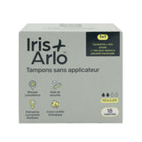tampons sans applicateur régulier Iris + Arlo - La Boite à Grains