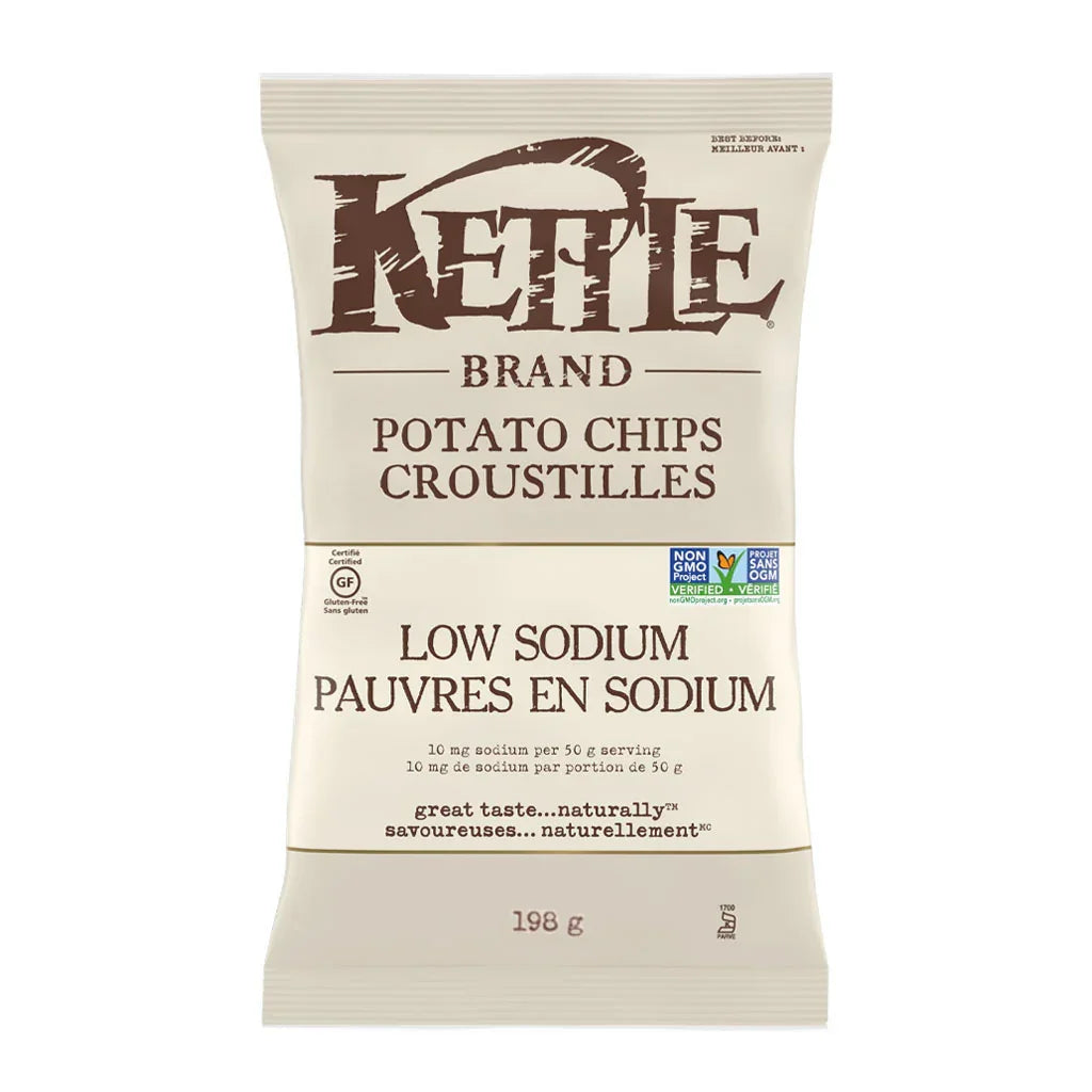 kettle low sodium chips 198 g - la boite à grains