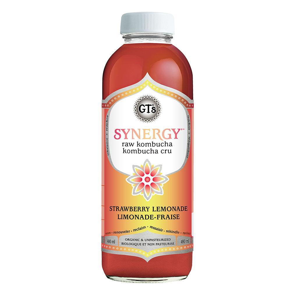 GT'S Organic Strawberry Lemonade Kombucha - La Boite à Grains