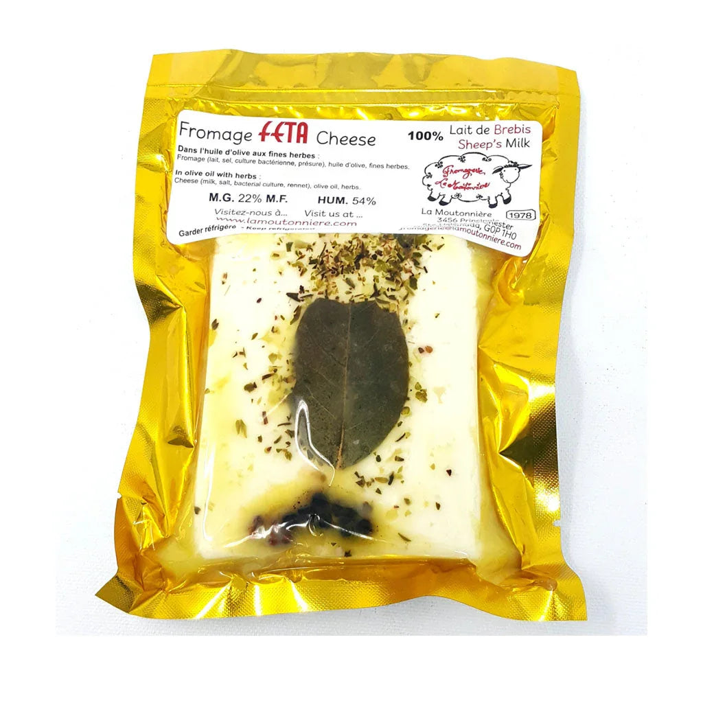 fromage feta aux fines herbes La Moutonnière - La Boite à Grains