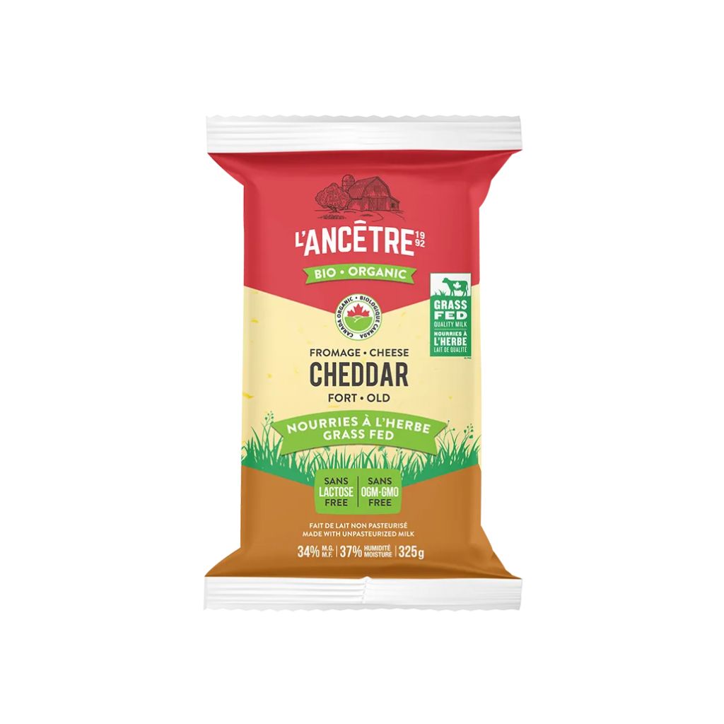 cheddar fort biologique L'Ancêtre - La Boite à Grains