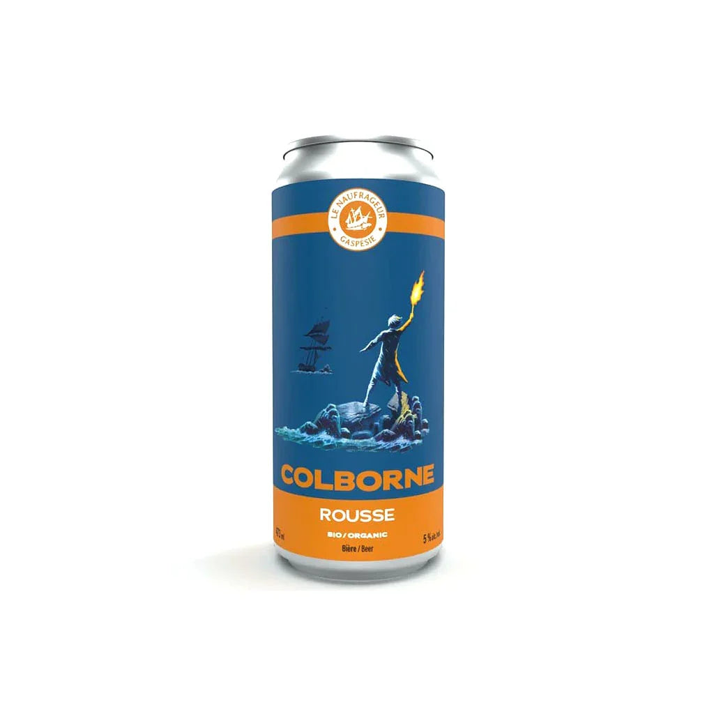 bière Colborne rousse biologique Le Naufrageur - La Boite à Grains