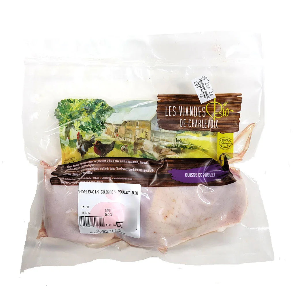 organic chicken thighs - La Boite à Grains