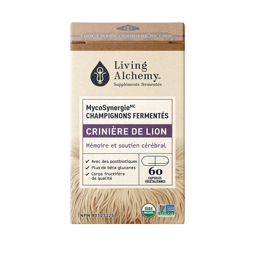 living alchemy MycoSynergie crinière de lion - La aBoite à Grains