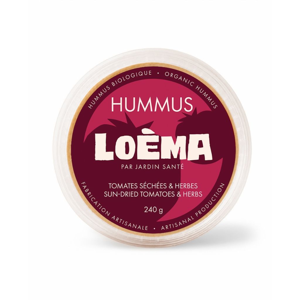 Hummus Tomates Sechées & Herbes Biologique Loèma - La Boite à Grains