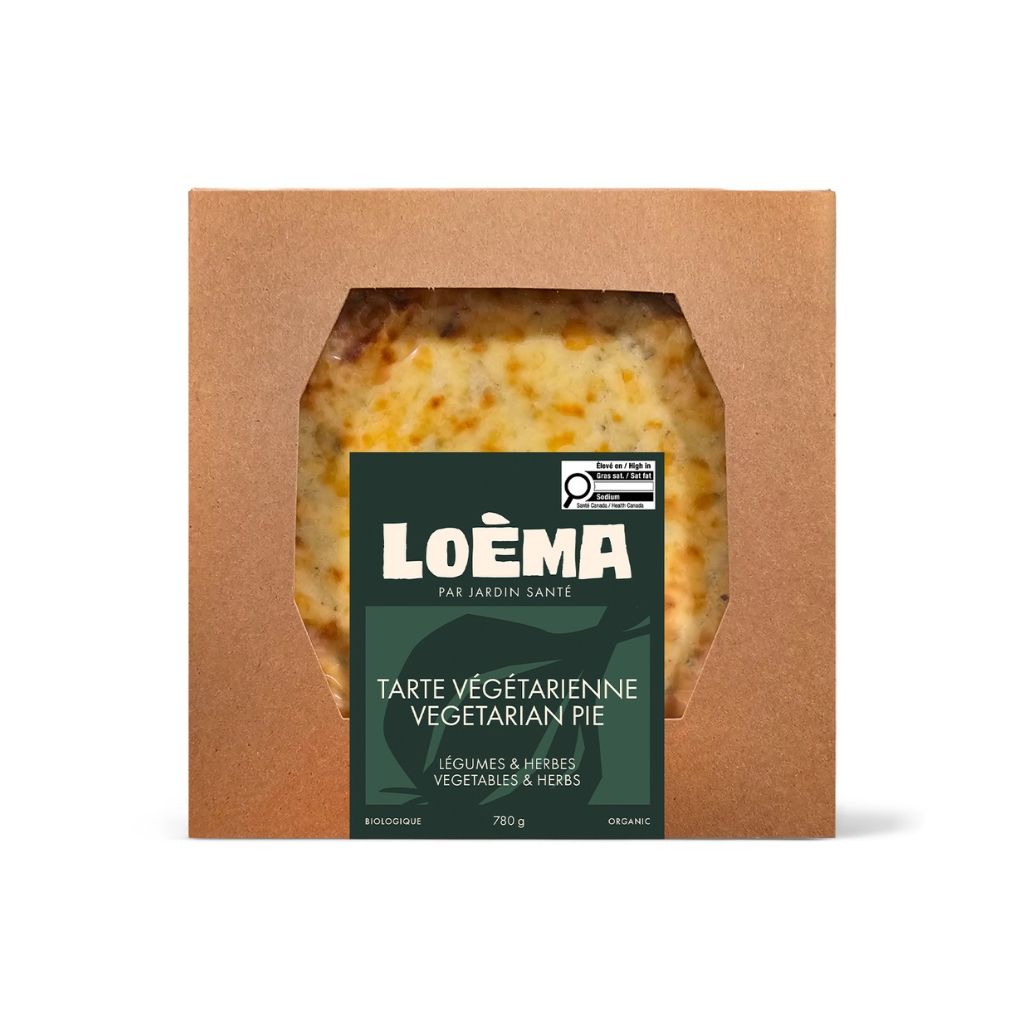 Tarte végétarienne légumes & herbes biologique Loèma - La Boite à Grains